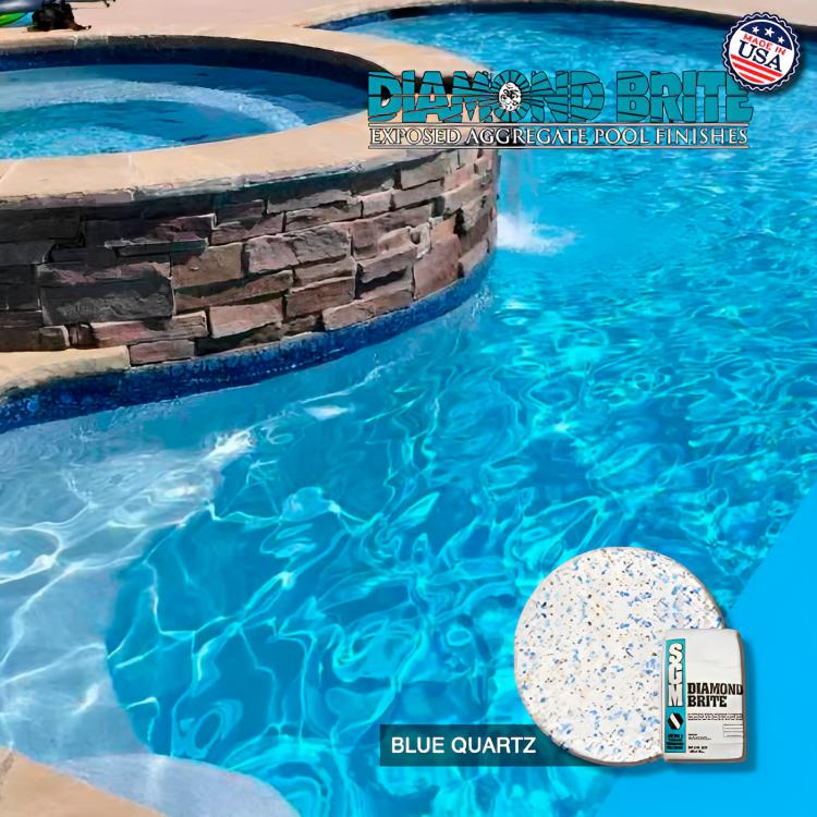 diamond brite blue quartz piscinas